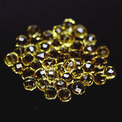 เยลโล่ควอร์ตทรงบอล (Quartz) 3.1-3.3 มิล