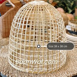 โคมไฟทรงสุ่ม โคมไฟไม้ไผ่ โคมไฟสุ่มไก่ มี 3 ขนาด