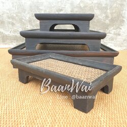 ถาดไม้ ถาดไม้ไผ่สาน ถาดไม้สาน