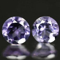 แอเมทิสต์สีม่วง 0.90 กะรัต 2 ชิ้น