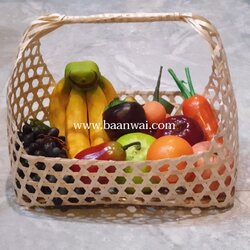 ชะลอมหูถือ ทรงเหลี่ยม ขนาดใหญ่