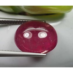 พลอยทับทิมแท้ 13.05 กะรัตสีแดงอมชมพู