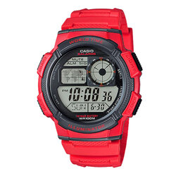 CASIO นาฬิกาข้อมือ นาฬิกากันน้ำ นาฬิกาของแท้ ประกันศูนย์ CMG 1 ปี รุ่น AE-1000W-4A