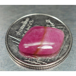 พลอยทับทิมแท้ 4.55 กะรัตสีชมพูแดง