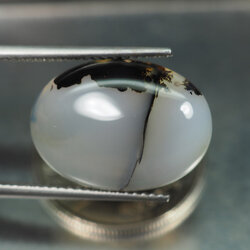 หินสีสวยลายธรรมชาติ (Moontan Agate) 8.50 กะรัต