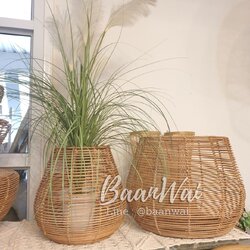 ตะกร้าต้นไม้หวายโครงเหล็ก