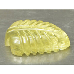 เลม่อนควอร์ตแท้แกะลายใบไม้ 3.60 กะรัตสวยมาก