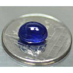 พลอยไพลิน 3.20 กะรัตสีเข้มสวยมาก