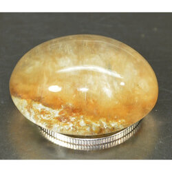 แก้วพิรุณทองและกาบทองโป่งข่ามพม่า 45.25 กะรัตสวยมาก