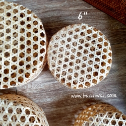 กล่องชะลอมสาน กล่องไม้ไผ่สานทรงกลม มี 3 ขนาด