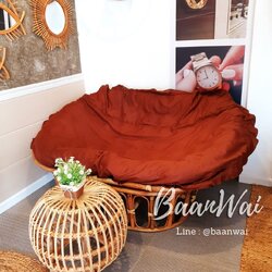 เตียงนอนหวาย เตียงหวายเรด้าแฝด เตียงหวายกลม เตียงหวายนอนเล่น