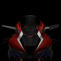 กระจกข้าง Rizoma รุ่น stealth ทำหน้าที่เป็นเหมือนสปอยเลอร์ สร้างแรงกด downforce สำหรับ CBR1000 2021+