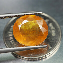 บุษราคัมอัฟริกาสีเหลือง 5.40 กะรัต