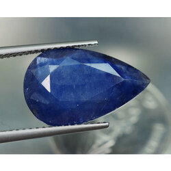 พลอยไพลิน (Sapphire) 6.65 กะรัตเจียร 2 ด้าน