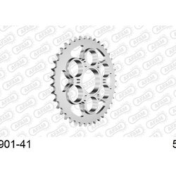 สเตอร์หลัง afam สำหรับ street fighter V4 v2 วัสดุเหล็ก สีเงิน