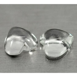 โทแพซสีขาว (WhiteTopaz) 1.15 กะรัต 2 ชิ้น