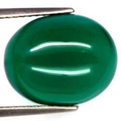 บอตสวานาอาเกต 7.70 กะรัตสีเขียวสวย