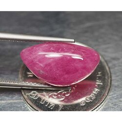 พลอยทับทิมสำหรับสะสม 7.20 กะรัตสวยสีชมพูแดง