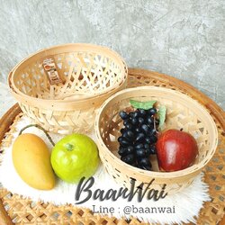 ตะกร้าไม้สาน ตะกร้าใส่ของ ตะกร้า ตะกร้าอเนกประสงค์