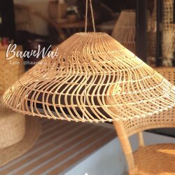 โคมไฟ โคมไฟหวาย โคมไฟหวายโครงเหล็ก โคมไฟตกแต่ง