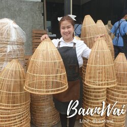 โคมไฟไม้ไผ่ โคมไฟสุ่ม