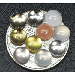 พลอยหลากสี 5.90 กะรัต 10 ชิ้น 5.5 มม.