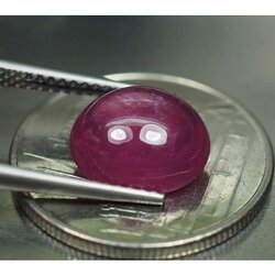 พลอยทับทิม (Ruby) 4.45 กะรัตสีแดงชมพู