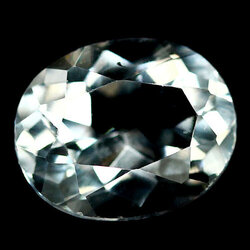 พลอยโทแพซ 4.26 กะรัตสีขาวใช้แทนเพชร