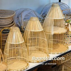 ชั้นวางไม้ไผ่ แบบสุ่ม คอนโดไม้ไผ่ งานสวยมาก ลงเคลือบแล้ว