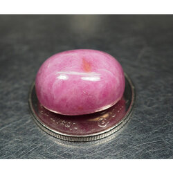 พลอยทับทิมแท้ (Ruby) 21.80 กะรัตสีชมพู