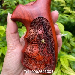 ด้ามไม้ชิงชัน Smith&Wesson K Squarebutt (สแควบัท)