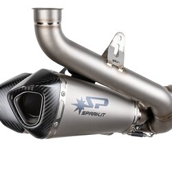 ท่อ Spark exhaust สลิปออนไทเทเนียม สำหรับ Panigale V4 2025+ ท่อคู่ออกล่าง