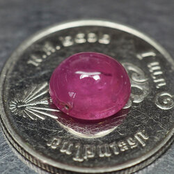 พลอยทับทิม 3.45 กะรัตสีชมพูสวยหวาน