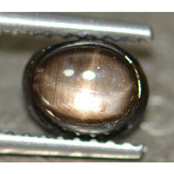 พลอยแบล็คสตาร์บางกะจะ 1.10 กะรัต 6 ขา