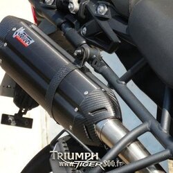 ท่อ MIVV Suono Black Steel Slip-on สำหรับ Triumph Tiger800/800XC (For Exhibition only)