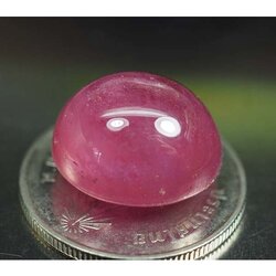 พลอยทับทิมแท้ 18.97 กะรัตสีหวาน