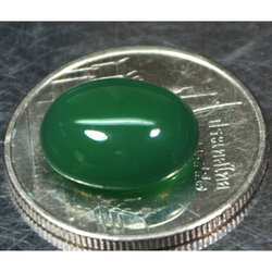 บอตสวานาอาเกต 4.80 กะรัตสีเขียว