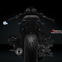 Rizoma - ที่ยึดทะเบียนแบบออกข้าง สำหรับ R9T มาพร้อมไฟส่องป้าย