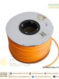 ปลอกสายไฟ PVC Marking Tube เบอร์ 1/1.5/2.5/4/6/8 Dimeter 2.8/3.2/3.6/4.2/5.2/6.2 mm (30/40/45/55/60/80m/Roll) สีเหลือง/สีส้ม