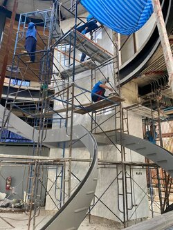 รับเหมาติดตั้ง กระเบี้อง หินอ่อน อาคารสูง หินแกรนิต งาน Facade งานตกแต่งทุกชนิด