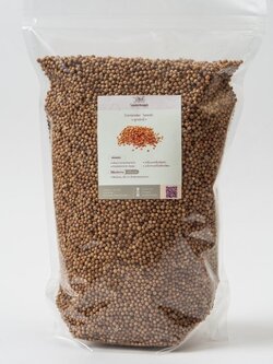 ลูกผักชี เม็ดผักชี (Coriander seed ) ราคาถูก คุณภาพดี ขนาด 1 กิโลกรัม