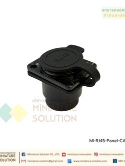 RJ45 ซ็อกเก็ตเชื่อมต่ออีเธอร์เน็ต ต่อหน้าตู้ ตัวเมีย กันน้ํา IP65 Female RJ45 Connector, Panel Mount 1 Port