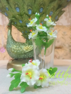 ดอกชบา ประดิษฐ์จากดิน - ดอกชบา - Chinese rose