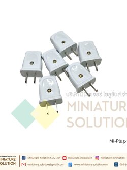 หัวปลั๊ก 2 ขาแบน 250V 10A สีขาว