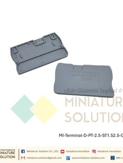 (ราคา ต่อชิ้น) PT 2.5 PTTB2.5 Push in terminal Push-in Terminal Block เทอมินอล บล็อก PT2.5 Terminal Block Contact เทอร์มินอล (สีเทา)(ตัวปิดท้าย)