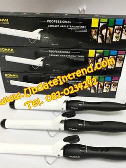 เครื่องม้วนผม Ceramic Curling Iron ขนาดแกนให้เลือกถึง 3 ขนาด Sonar รุ่น SN-113