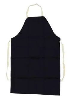 ผ้ากันเปื้อนโทเร สาย Cotton คล้องคอ / ผ้ากันเปื้อน TC น้ำเงิน