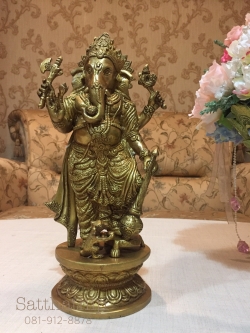 พระพิฆเนศปางประทานพร (ทองเหลือง) ผลิตและนำเข้าจากนเดีย - Ganesha: Lord of Success