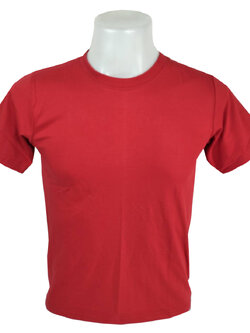 เสื้อยืดคอกลม สีแดง