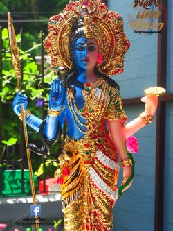 พระอรรธนารีศวร สุขสมบัติ (พระศิวะ+พระแม่อุมา) ศิวะราตรี l สูง 18 นิ้ว ฐาน 5 นิ้ว